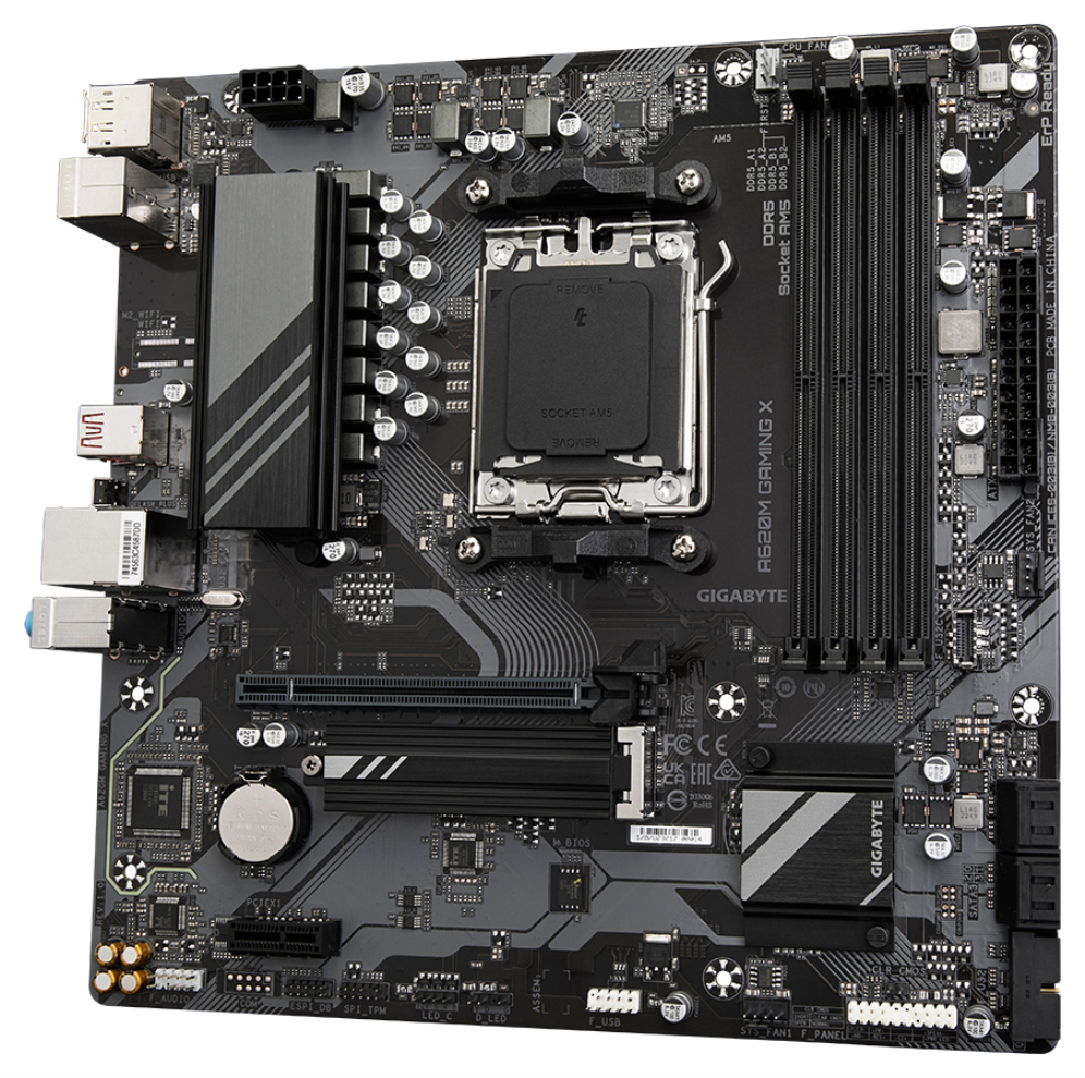 PLACA BASE GIGABYTE A620M GAMING X AM5 MATX 4XDDR5 - detalle
