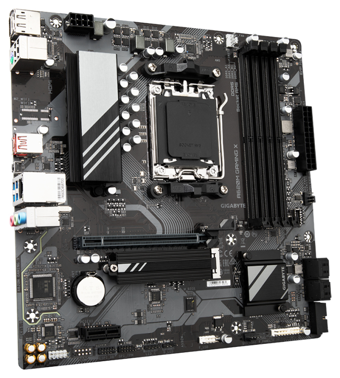 PLACA BASE GIGABYTE A620M GAMING X AM5 MATX 4XDDR5 - detalle
