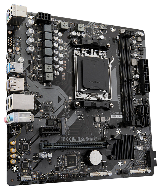 PLACA BASE GIGABYTE A620M H AM5 MATX 2XDDR5 - detalle