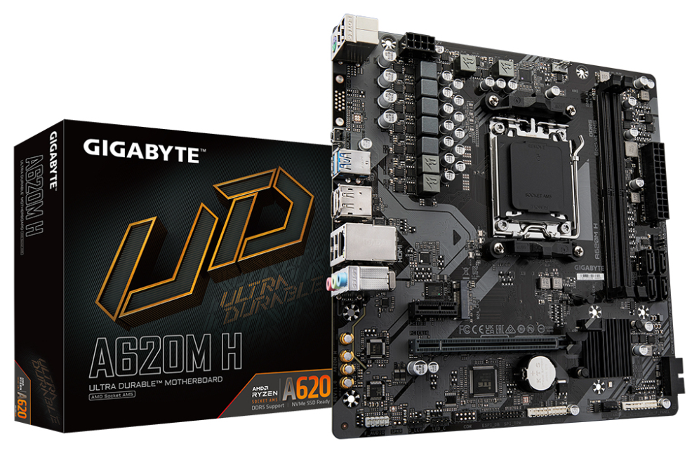 PLACA BASE GIGABYTE A620M H AM5 MATX 2XDDR5