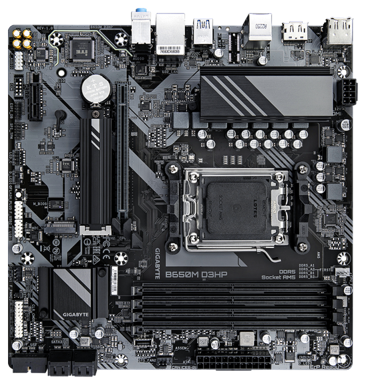 PLACA BASE GIGABYTE B650M D3HP AM5 ATX 4XDDR5 - detalle