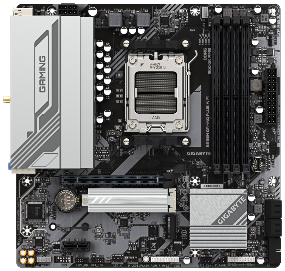PLACA BASE GIGABYTE B650M GAMING PLUS WIFI DDR5 - detalle