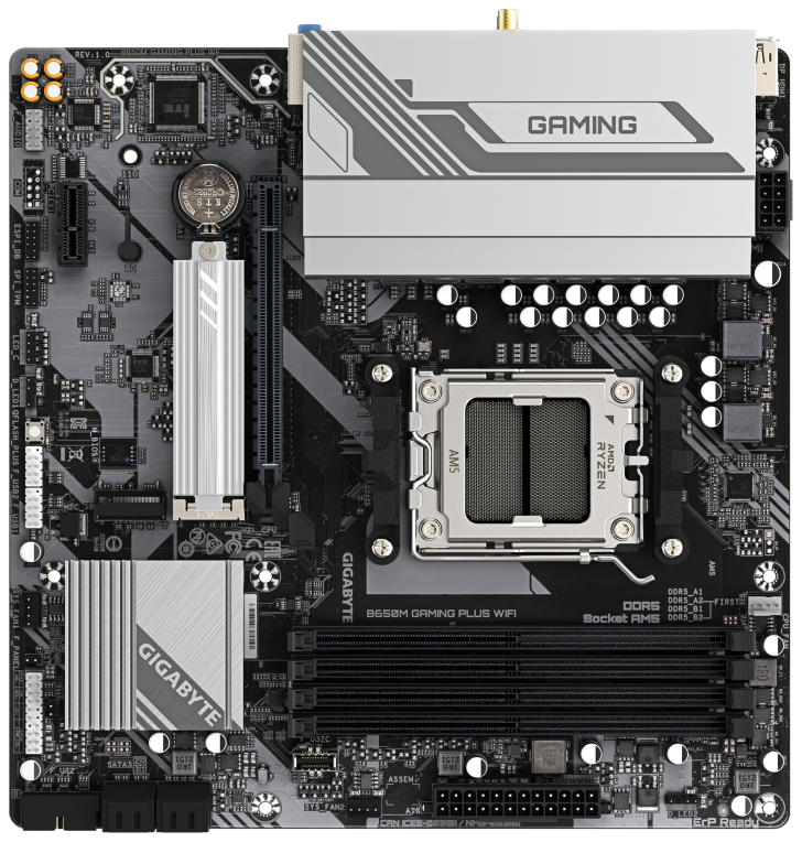 PLACA BASE GIGABYTE B650M GAMING PLUS WIFI DDR5 - detalle