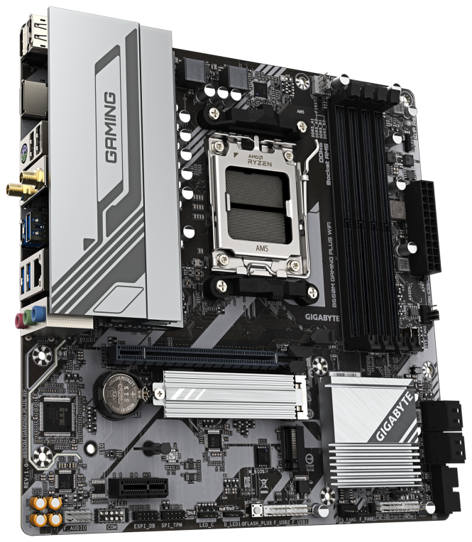 PLACA BASE GIGABYTE B650M GAMING PLUS WIFI DDR5 - detalle