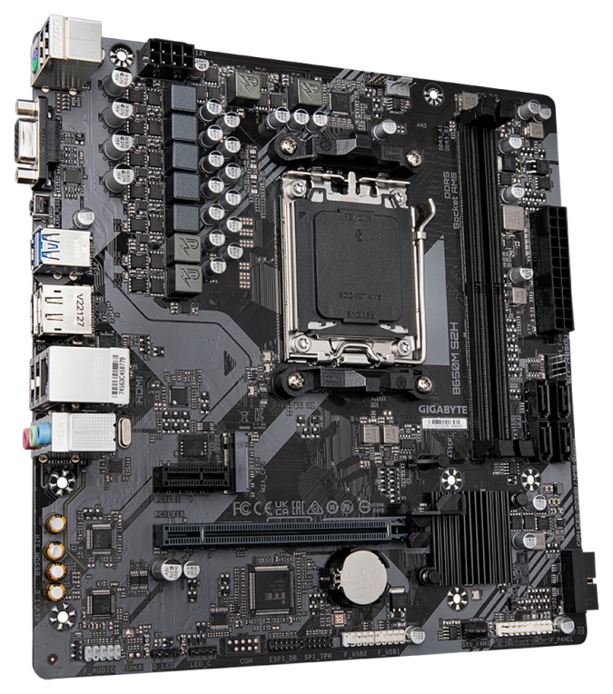 PLACA BASE GIGABYTE B650M S2H 1.1 AM5 MATX 2XDDR5 - detalle