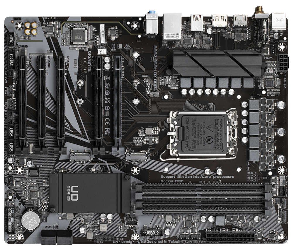PLACA BASE GIGABYTE B660 DS3H AX 1700 ATX 4XDDR4 - detalle