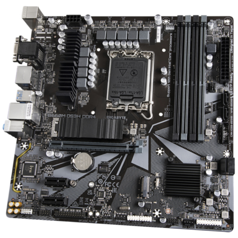 PLACA BASE GIGABYTE B660M DS3H 1700 MATX 4XDDR4 - detalle