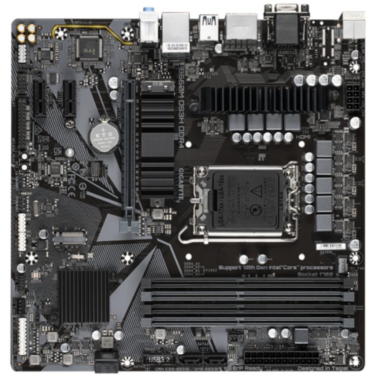 PLACA BASE GIGABYTE B660M DS3H 1700 MATX 4XDDR4 - detalle
