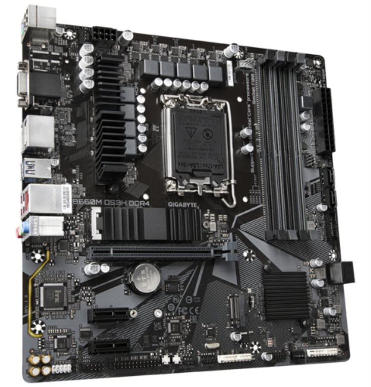 PLACA BASE GIGABYTE B660M DS3H 1700 MATX 4XDDR4 - detalle
