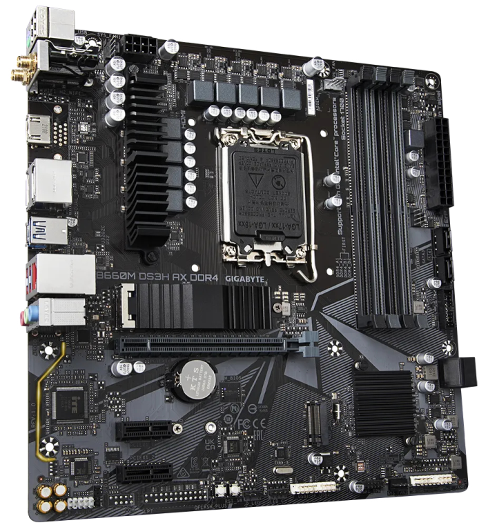 PLACA BASE GIGABYTE B660M DS3H AX 1700 MATX 2XDDR4 - detalle