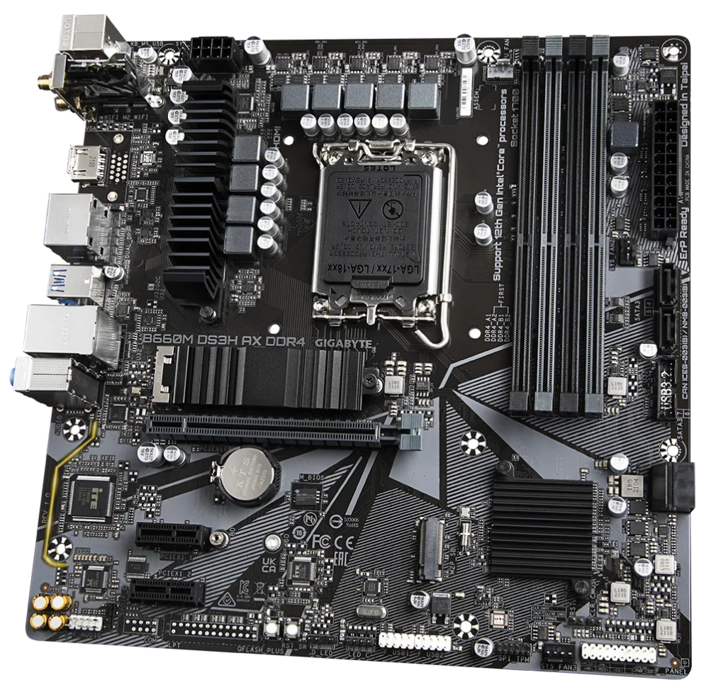 PLACA BASE GIGABYTE B660M DS3H AX 1700 MATX 2XDDR4 - detalle