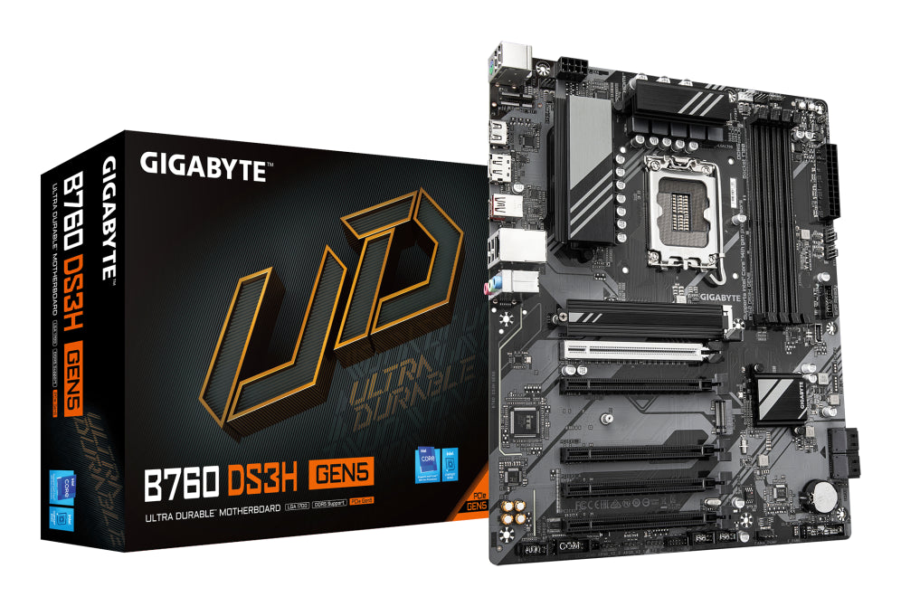 Placa base GIGABYTE B760 DS3H GEN5 con Intel B760 Express LGA 1700 ATX