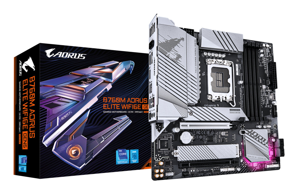 Placa base GIGABYTE B760M AORUS ELITE WIFI6E GEN5 Intel B760 LGA 1700 micro ATX