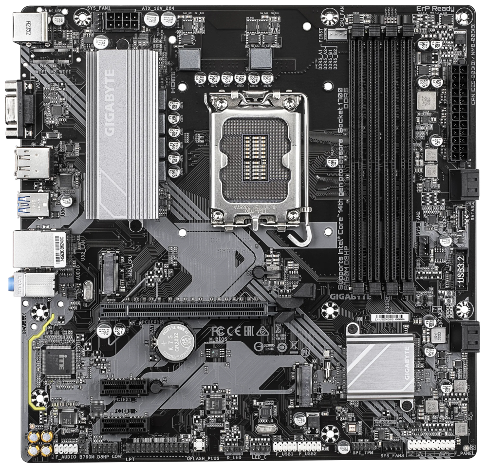 PLACA BASE GIGABYTE B760M D3HP DDR4 - detalle