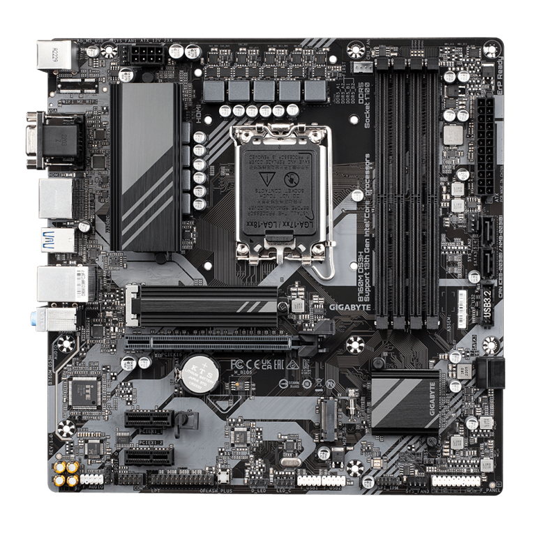 PLACA BASE GIGABYTE B760M DS3H 1700 MATX 4XDDR5 - detalle