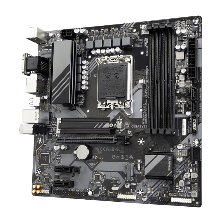 PLACA BASE GIGABYTE B760M DS3H 1700 MATX 4XDDR5 - detalle