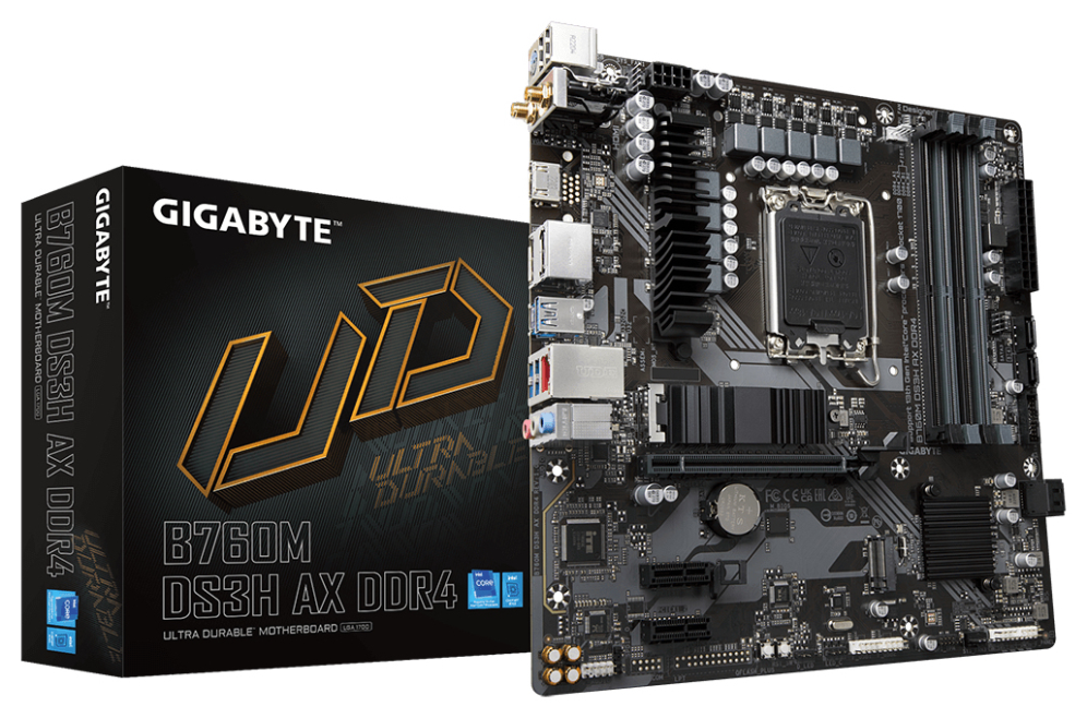 PLACA BASE GIGABYTE B760M DS3H AX 1700 MATX 4XDDR4