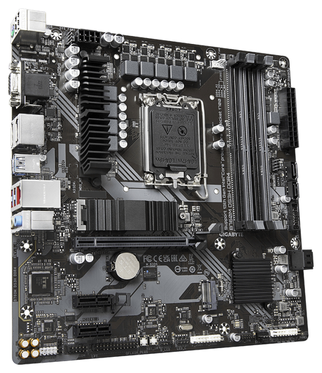 PLACA BASE GIGABYTE B760M DS3H DDR4 1700 MATX 4XDDR4 - detalle