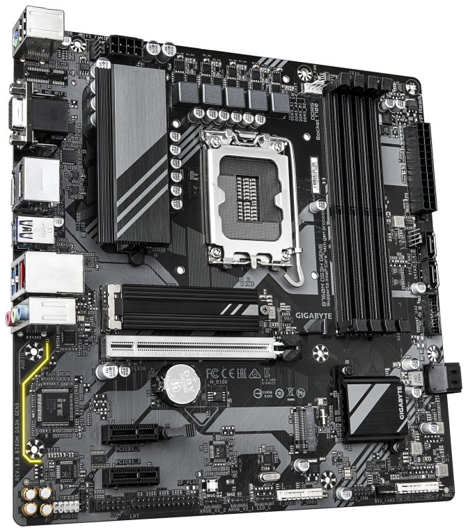 PLACA BASE GIGABYTE B760M DS3H GEN 5 4XDDR5 - detalle