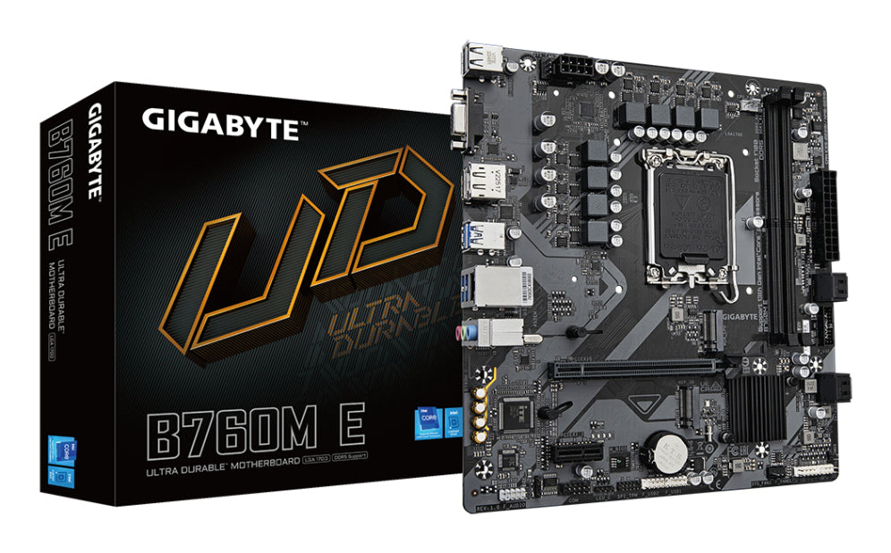 Placa base GIGABYTE B760M E con Intel B760 LGA 1700 micro ATX