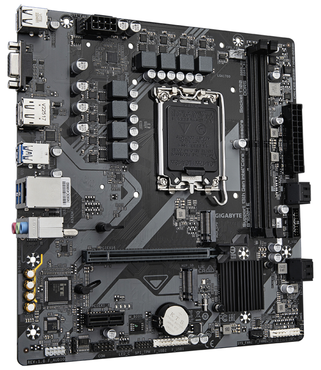 PLACA BASE GIGABYTE B760M E DDR5 7200 MHz - detalle