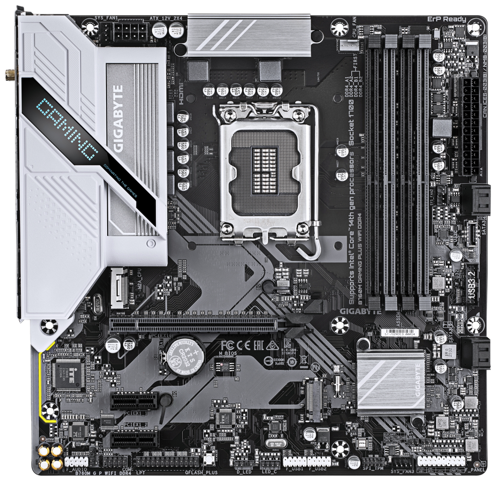 PLACA BASE GIGABYTE B760M G P WIFI DDR4 - detalle