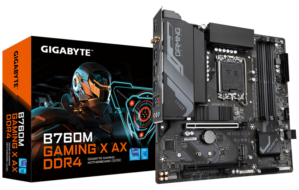 PLACA BASE GIGABYTE B760M G X AX 1700 MATX 4XDDR4