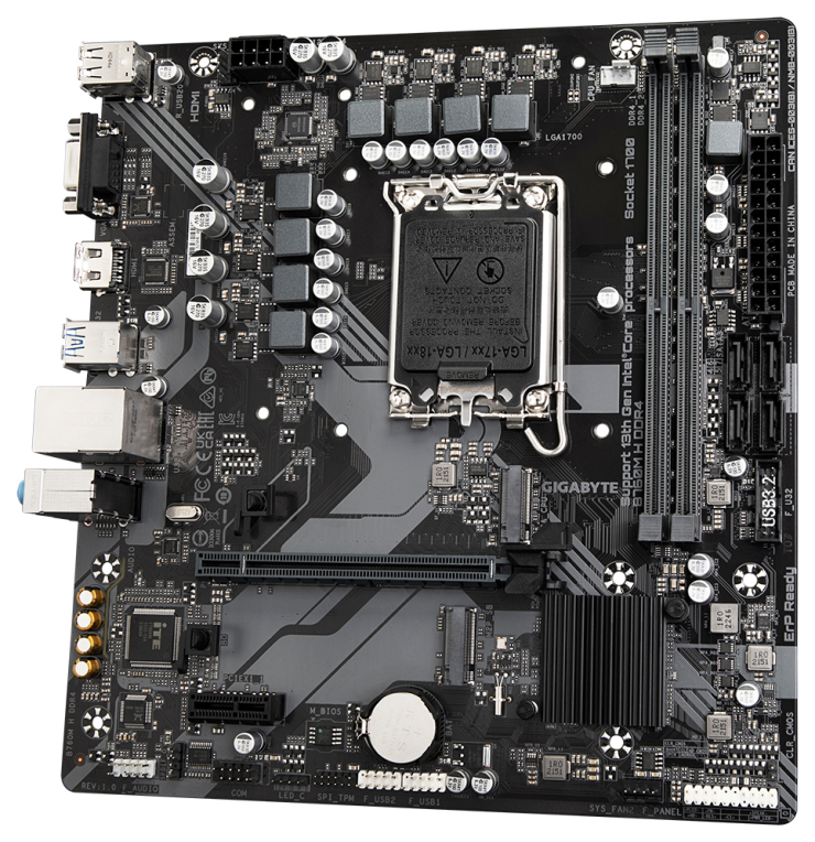 PLACA BASE GIGABYTE B760M H 1700 MATX 2XDDR4 - detalle