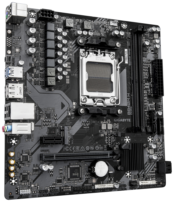 PLACA BASE GIGABYTE B840M H AM5 MICRO ATX - detalle