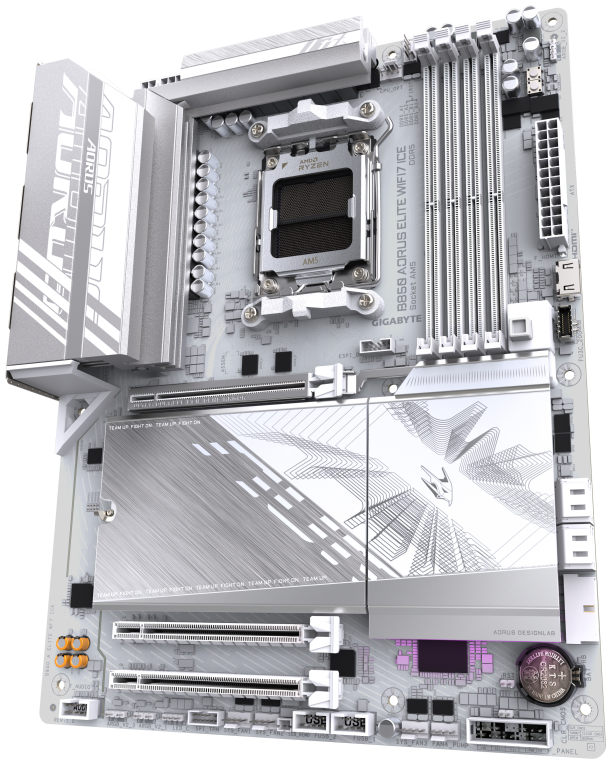 PLACA BASE GIGABYTE B850 A ELITE WF7 ICE 1.0 - detalle