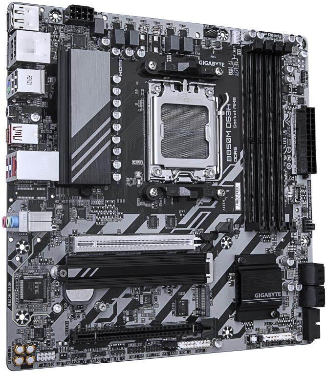 PLACA BASE GIGABYTE B850M DS3H 1.0 - detalle