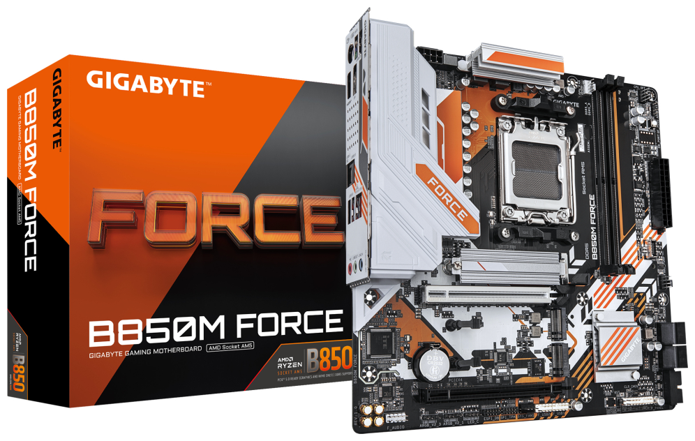 PLACA BASE GIGABYTE B850M FORCE AM5 2XDDR5