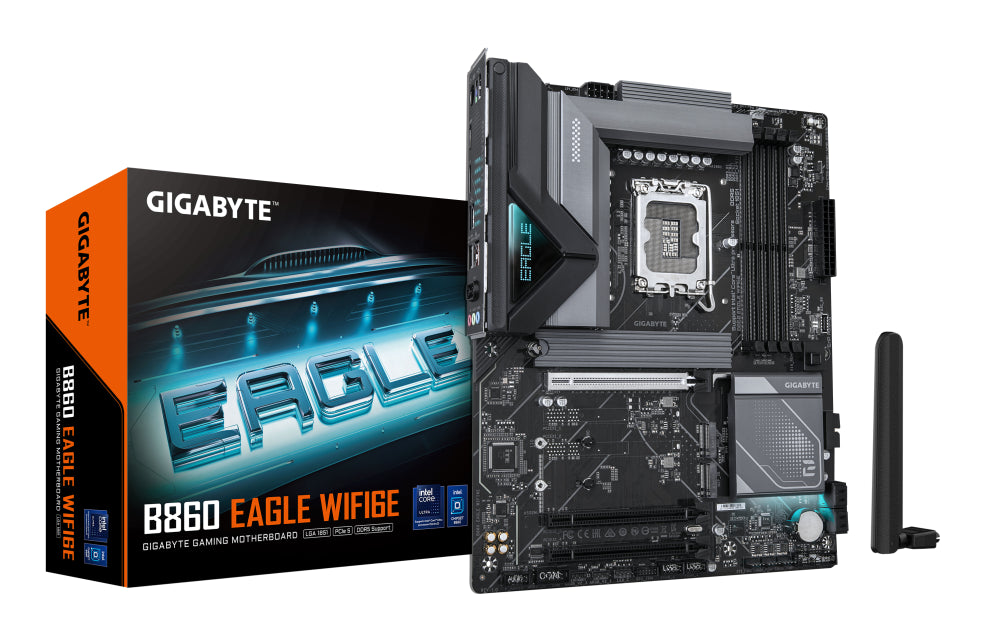 Placa base GIGABYTE B860 EAGLE WIFI6E con Intel B860 LGA 1851 (Socket V1) ATX