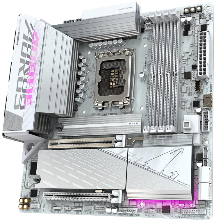 PLACA BASE GIGABYTE B860M A ELT WF6E ICE 1.0 - detalle