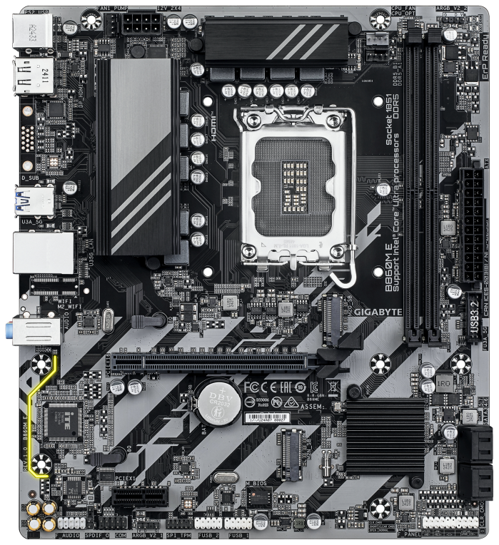 PLACA BASE GIGABYTE B860M E - detalle