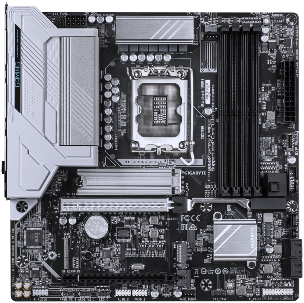 PLACA BASE GIGABYTE B860M GAMING X WIFI6E 1.0 - detalle