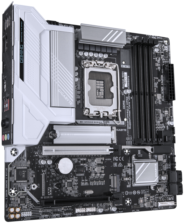 PLACA BASE GIGABYTE B860M GAMING X WIFI6E 1.0 - detalle