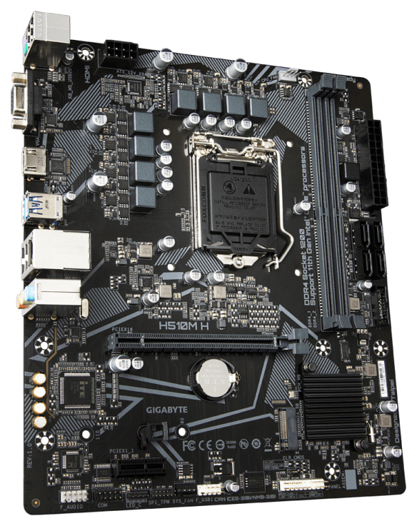PLACA BASE GIGABYTE H510M H 1.0 1200 MATX 2XDDR4 - detalle