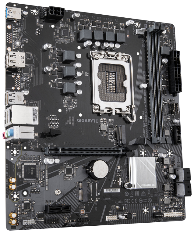 PLACA BASE GIGABYTE H610M D3W S1700 MATX DDR4 - detalle