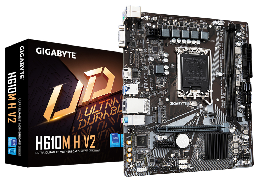 PLACA BASE GIGABYTE H610M H V2 1700 MATX 2XDDR5