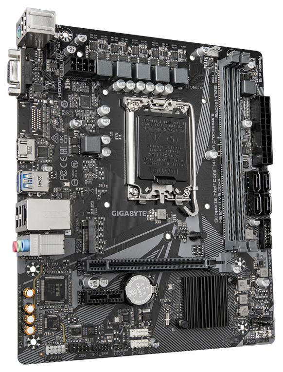 PLACA BASE GIGABYTE H610M H V3 1700 MATX 2XDDR4 - detalle