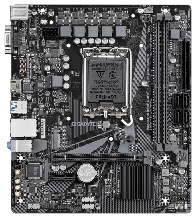 PLACA BASE GIGABYTE H610M H V3 1700 MATX 2XDDR4 - detalle