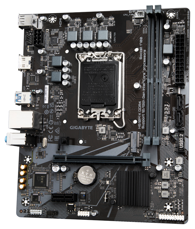 PLACA BASE GIGABYTE H610M K 1700 MATX 2XDDR4 - detalle