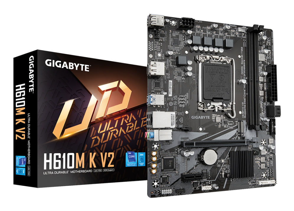 Placa base GIGABYTE H610M K V2 con Intel H610 LGA 1700 micro ATX