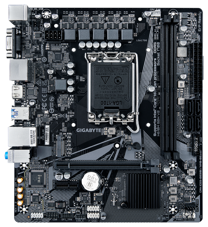 PLACA BASE GIGABYTE H610M S2H V2 1700 MATX 2XDDR5 - detalle