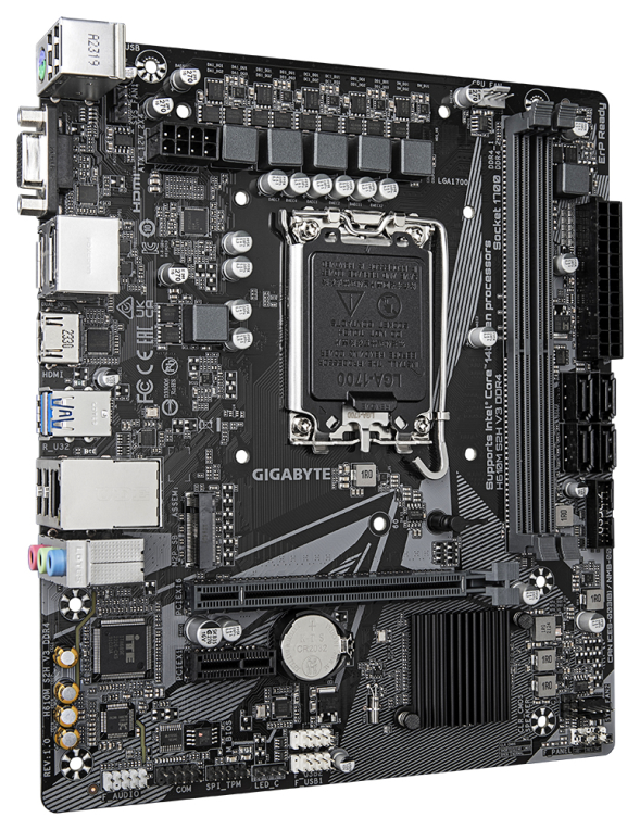 PLACA BASE GIGABYTE H610M S2H V3 1700 MATX 2XDDR4 - detalle