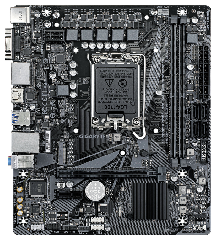 PLACA BASE GIGABYTE H610M S2H V3 1700 MATX 2XDDR4 - detalle