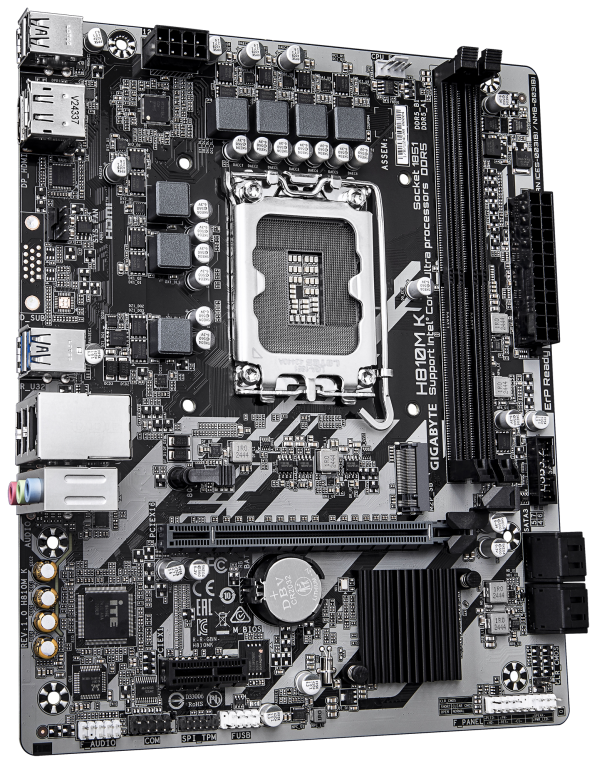 PLACA BASE GIGABYTE H810M-K 1851 MATX 2XDDR5 - detalle