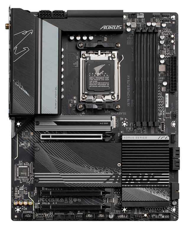 PLACA BASE GIGABYTE X670 AORUS ELITE AX AM5 ATX 4XDDR5 - detalle