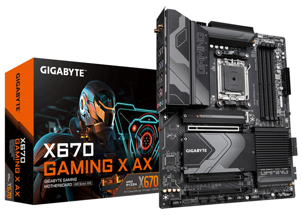 PLACA BASE GIGABYTE X670 GAMING X AX AM5 ATX 4XDDR5
